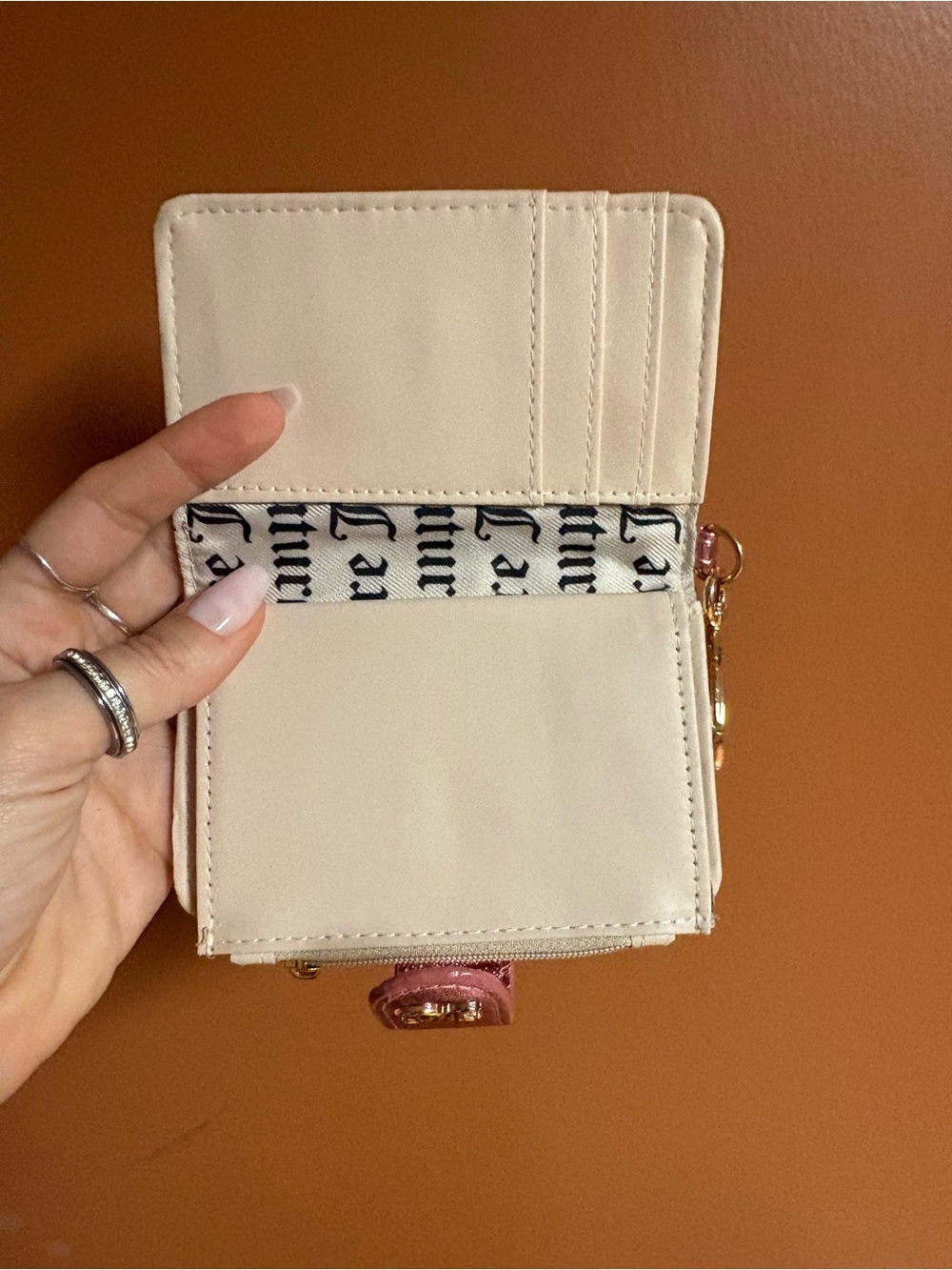 Juicy Couture Foldable Pink Metallic wallet - Picture 6 of 9